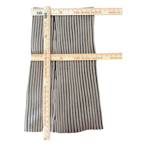 Victoria Victoria Beckham Ribbed Knit Wool Midi Skirt Size 4 Beige - Picture 7 of 10